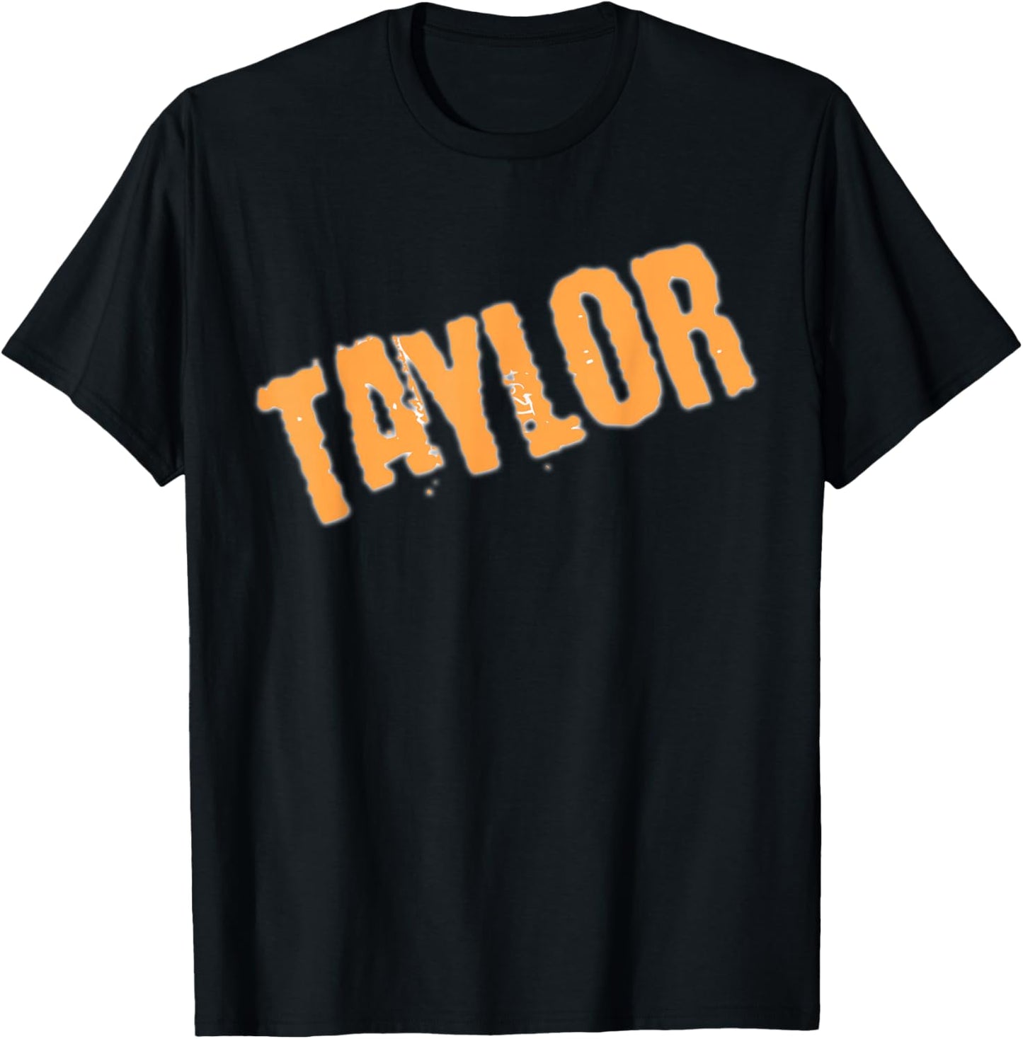 Neon Orange Taylor T-Shirt - T-Shirt | Black
