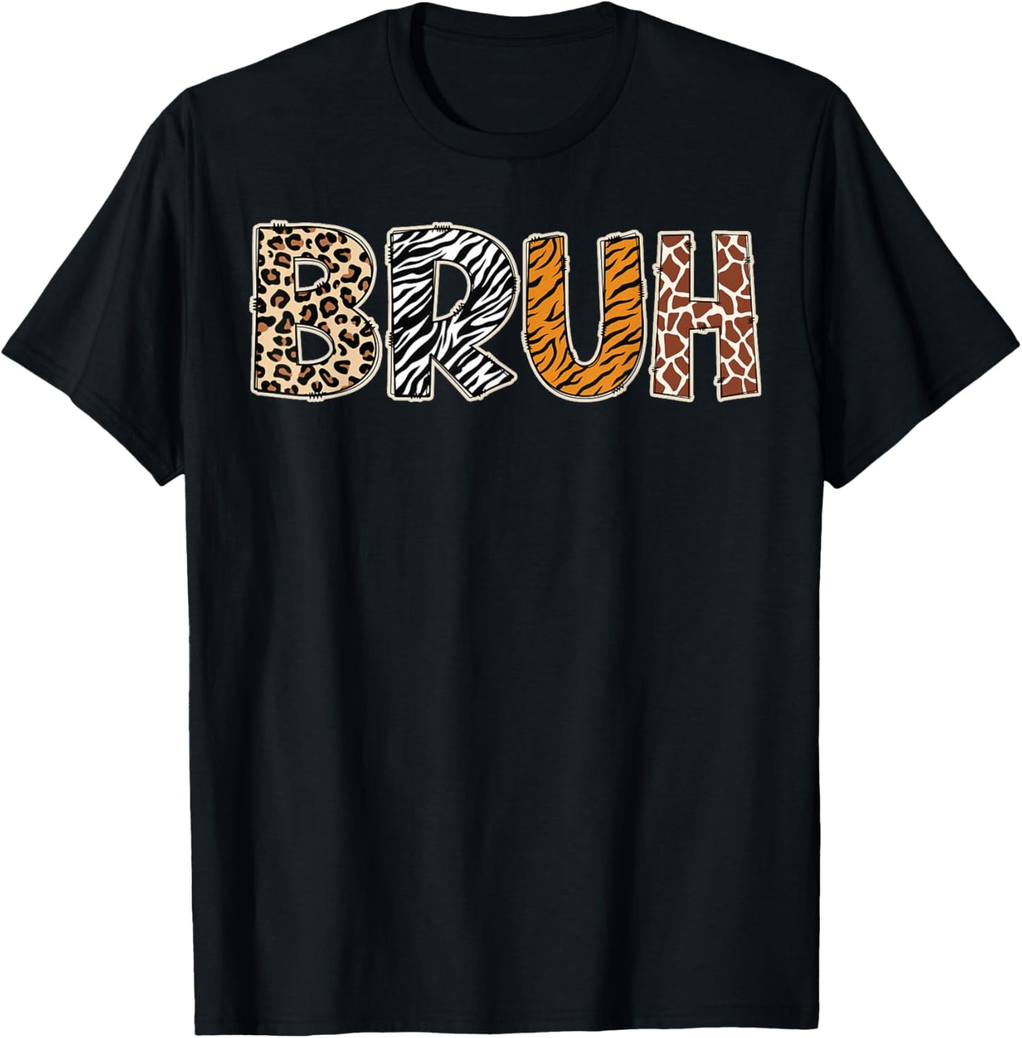 Safari Bruh Zookeeper Funny Animals Wildlife Boys Kids T-Shirt - T-Shirt | Black