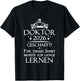 Lustiges Doktor Bestanden T-Shirt - T-Shirt | Black