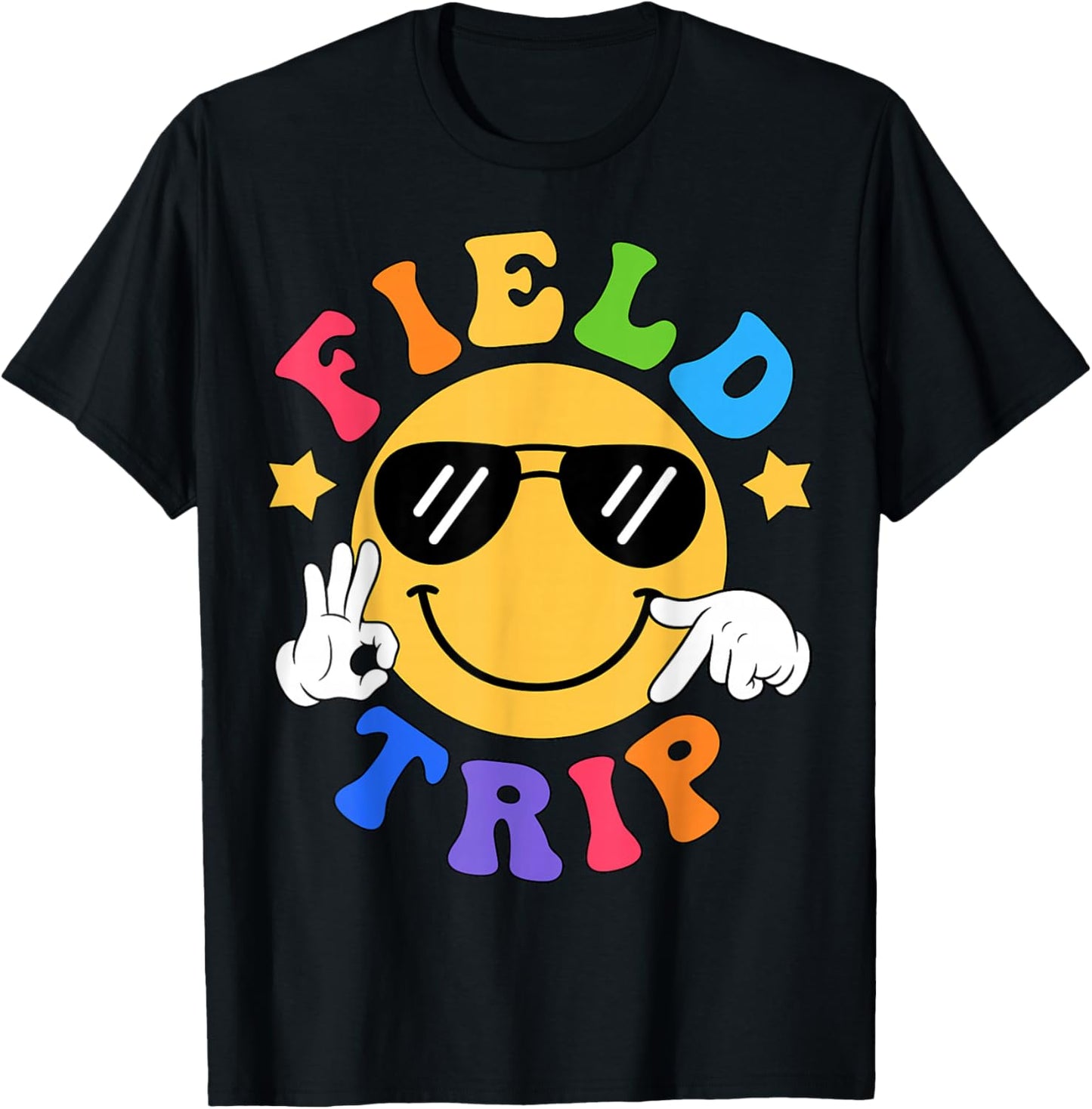 Field Trips 67 School Team for Teacher Kids Field Day 2026 T-Shirt - T-Shirt | Black