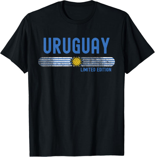 Uruguay Flag | Men Women Kids | Patriotic Uruguayan T-Shirt - T-Shirt | Black