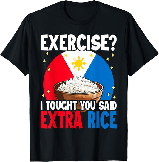 Philippines Rice Funny Saying T-Shirt - T-Shirt | Black