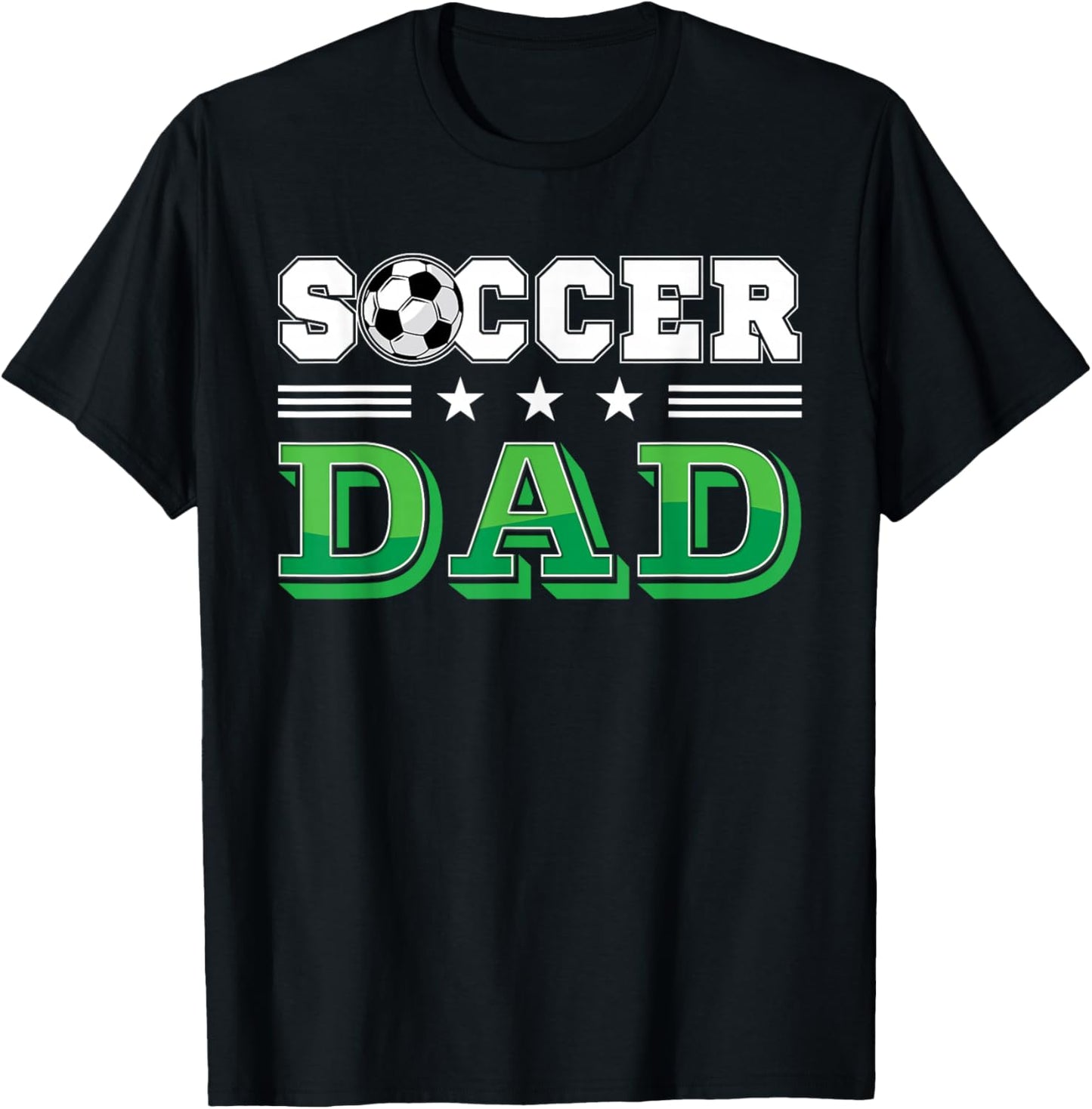 Soccer Dad Father Family Matching Birthday Team Supporter T-Shirt - T-Shirt | Black