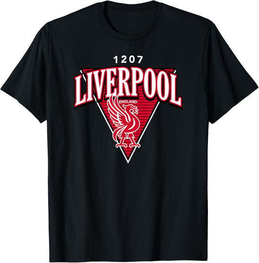 Liverpool England 1207 Liverbird Nabla T-Shirt - T-Shirt | Black