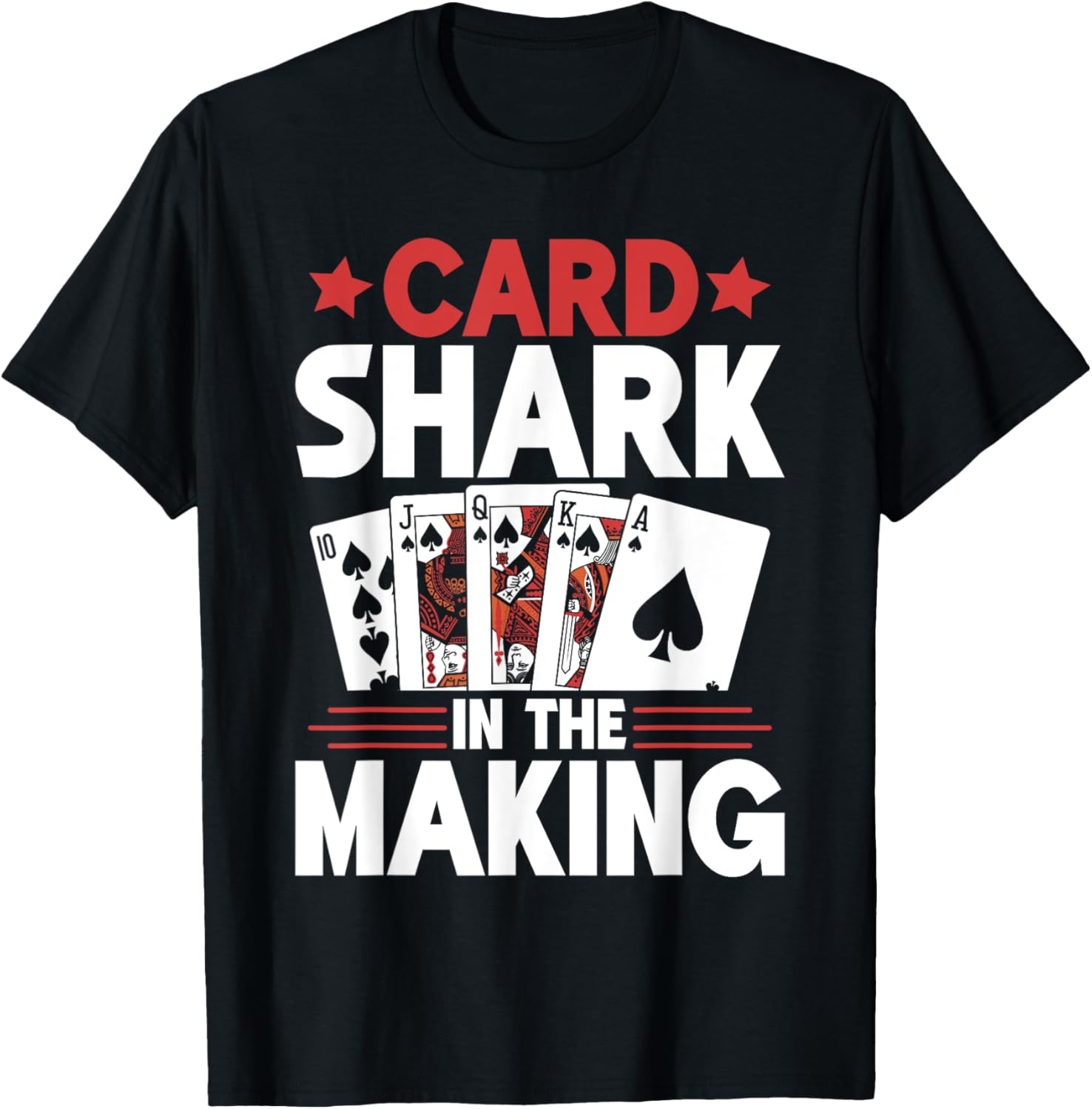 Card Shark in the Making Game Night T-Shirt - T-Shirt | Black