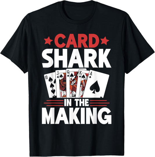 Card Shark in the Making Game Night T-Shirt - T-Shirt | Black