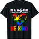 Be Kind Rainbow Flag LGBTQ Pride Kindness Men Women Kids T-Shirt - T-Shirt | Black