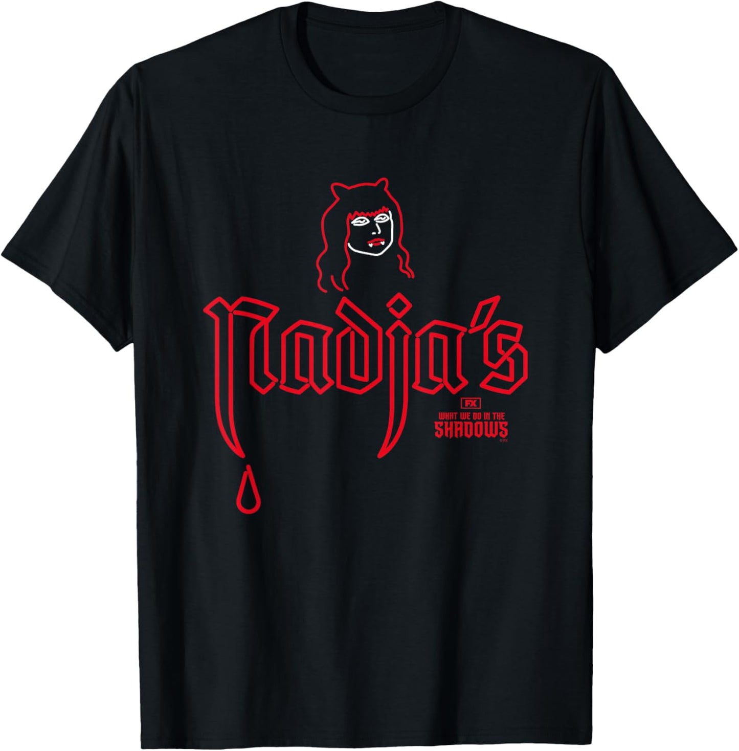 What We Do in The Shadows Iconic Nadja's Nightclub Big Logo T-Shirt - T-Shirt | Black