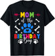 Mom And Dad Mom Of The Birthday Boy Dog Paw Family Matching T-Shirt - T-Shirt | Black