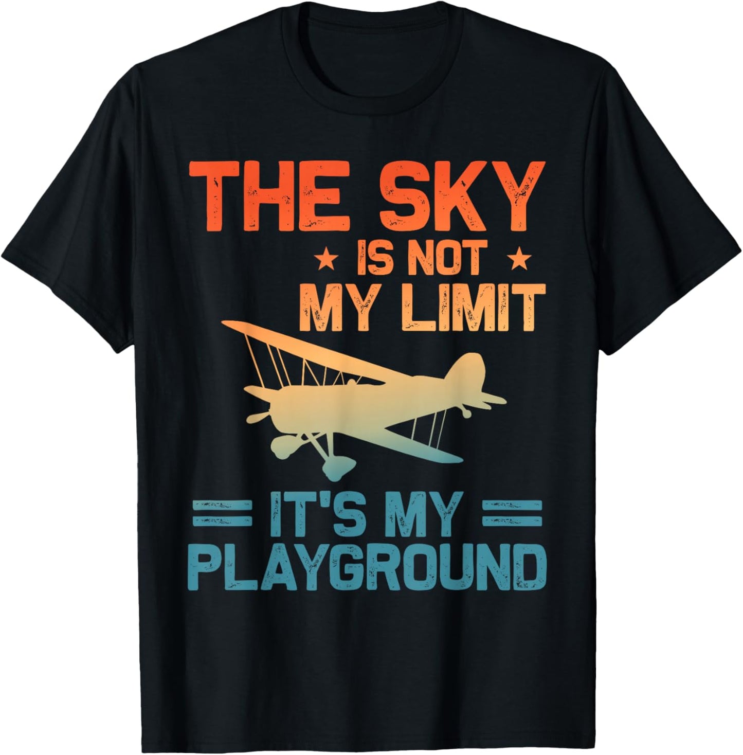 Funny Airplane Design Women Plane Pilot Aviation T-Shirt - T-Shirt | Black