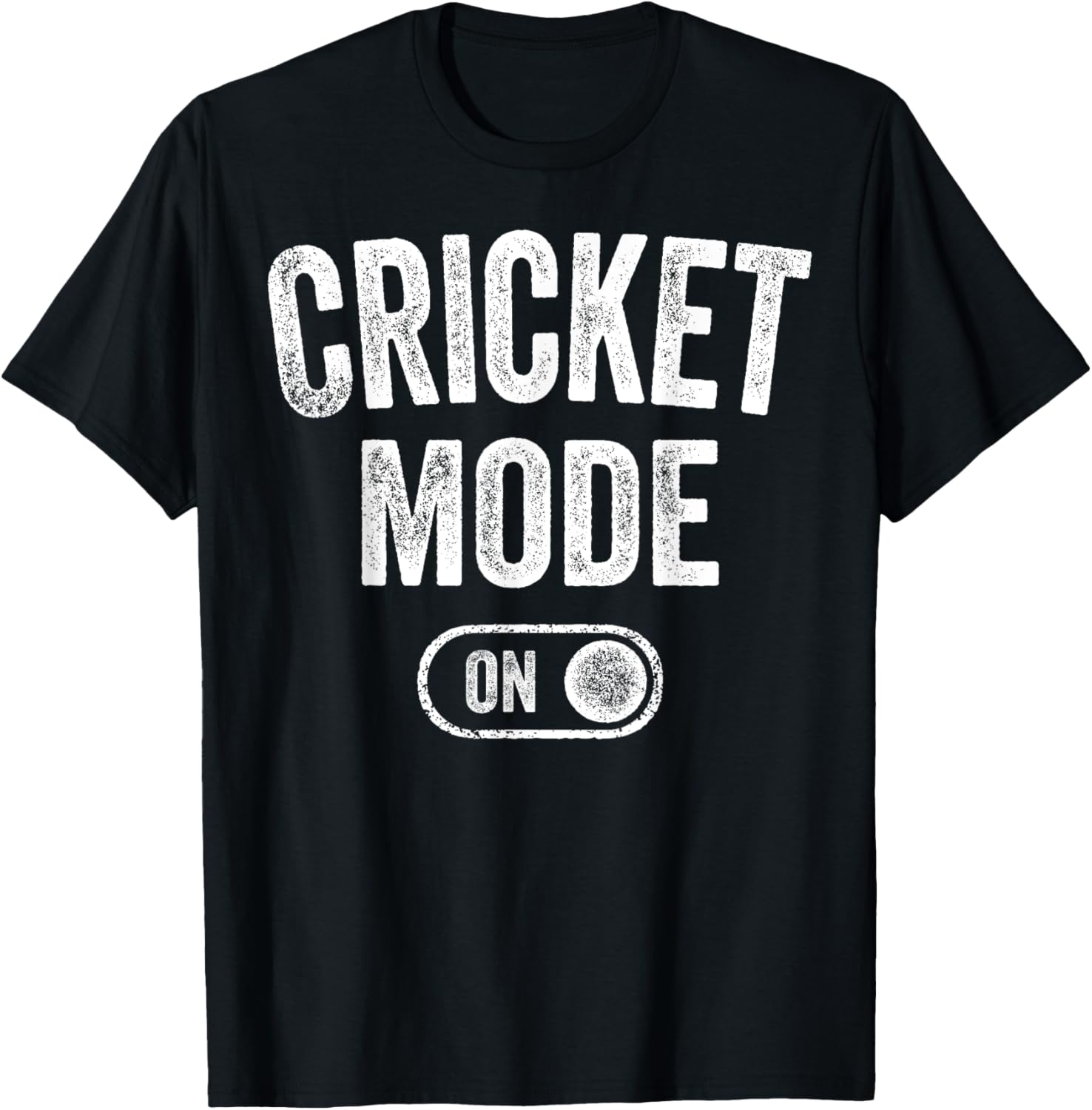 Cricket Mode On Funny Cricketer Gift Bowler Coach T-Shirt - T-Shirt | Black