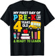 My First Day Of Pre-K I'm 4 Years Old And Ready To Learn T-Shirt - T-Shirt | Black