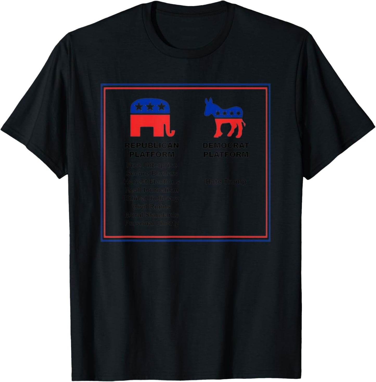 Vote Republican Evolution Trumplican Conservative Platform T-Shirt - T-Shirt | Black