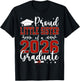 Proud Little Sister of a Class of 2026 Graduate T-Shirt - T-Shirt | Black