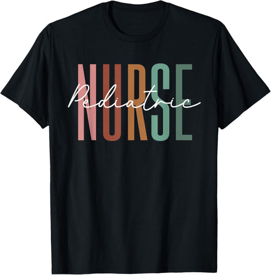 Pediatric Nurse PEDS Nursing Appreciation Pediatric T-Shirt - T-Shirt | Black