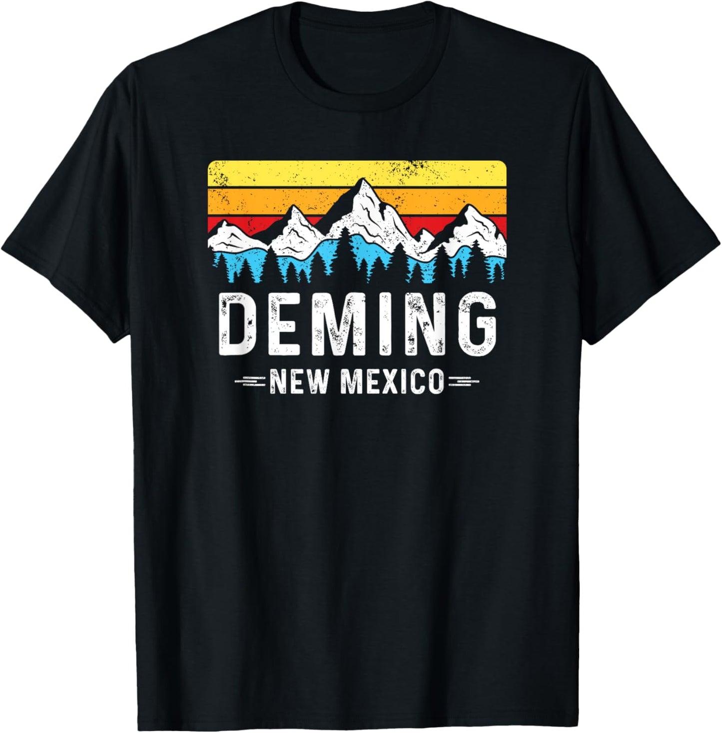 Deming New Mexico Mountains Deming NM Souvenir T-Shirt - T-Shirt | Black