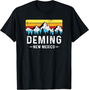 Deming New Mexico Mountains Deming NM Souvenir T-Shirt - T-Shirt | Black