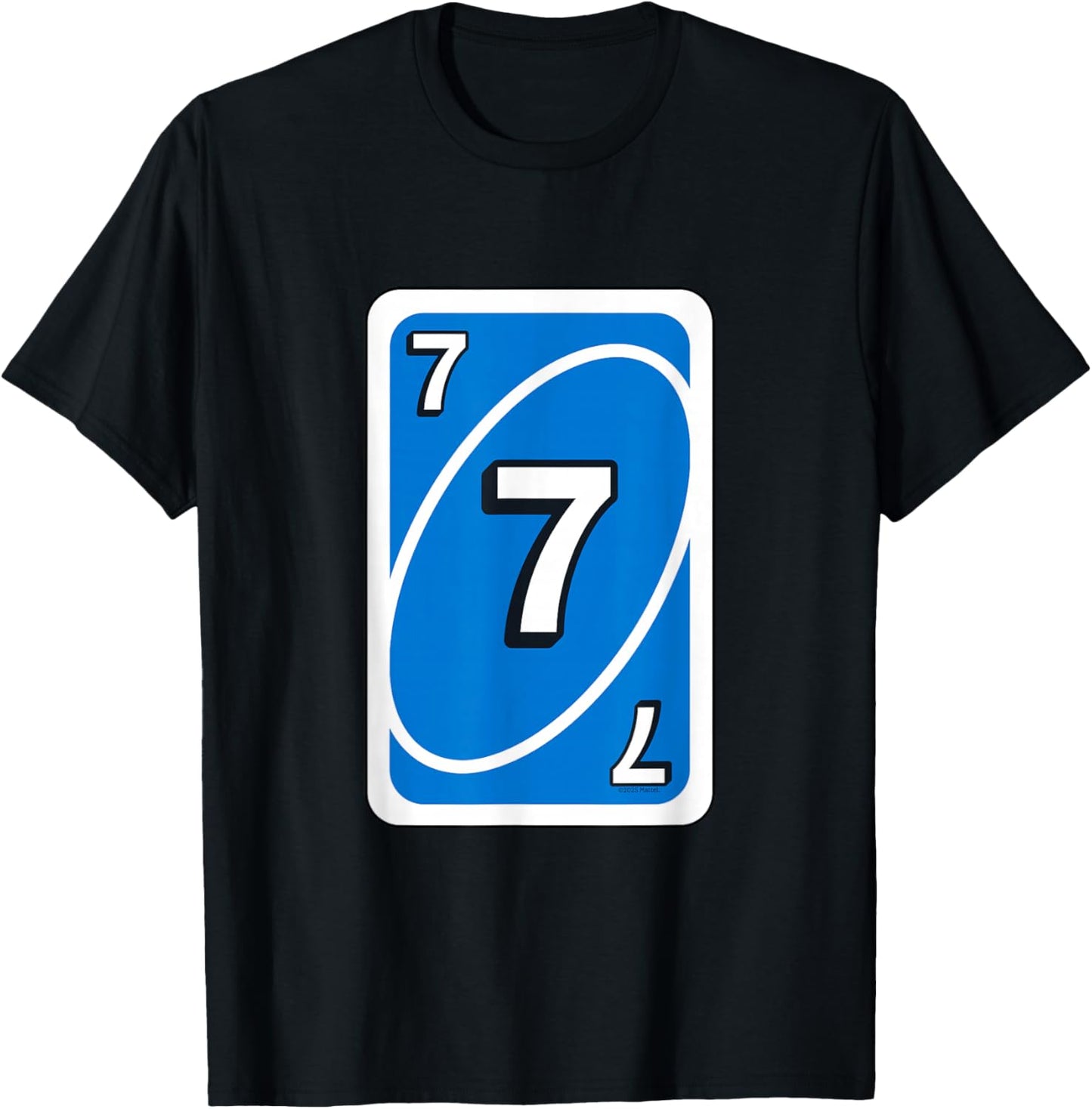 UNO Halloween Blue 7 Inch Card T-Shirt - T-Shirt | Black
