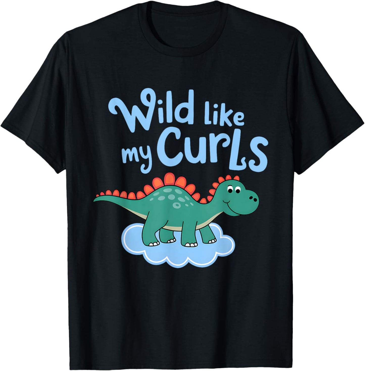 Wild Like My Curls Toddler Cute Curly Haired T-Shirt - T-Shirt | Black