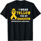 Je Porte du Jaune pour ma Fille - Sensibilisation à l'endométriose T-Shirt - T-Shirt | Black