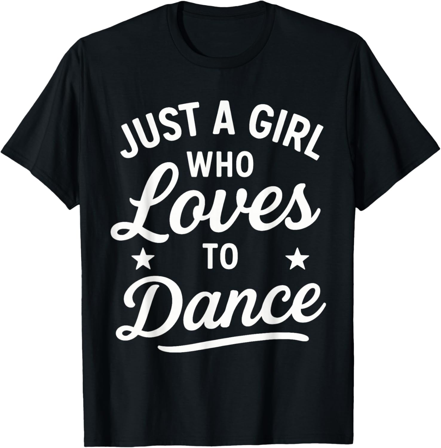 Retro Dance Just A Girl Who Loves to Dance T-Shirt - T-Shirt | Black