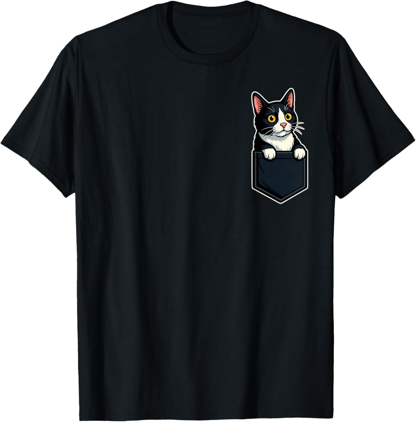 Tuxedo Cat Cat Lady Cat Mom Tuxedo Cat T-Shirt - T-Shirt | Black