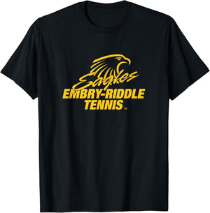 Embry-Riddle Tennis Eagles NCAA ER13 T-Shirt - T-Shirt | Black