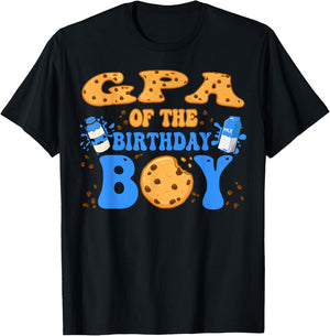 GPA Of The Birthday Boy Milk and Cookies Lover T-Shirt - T-Shirt | Black