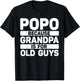 Popo Design For Grandpa From Grandkids Father's Day Popo T-Shirt - T-Shirt | Black