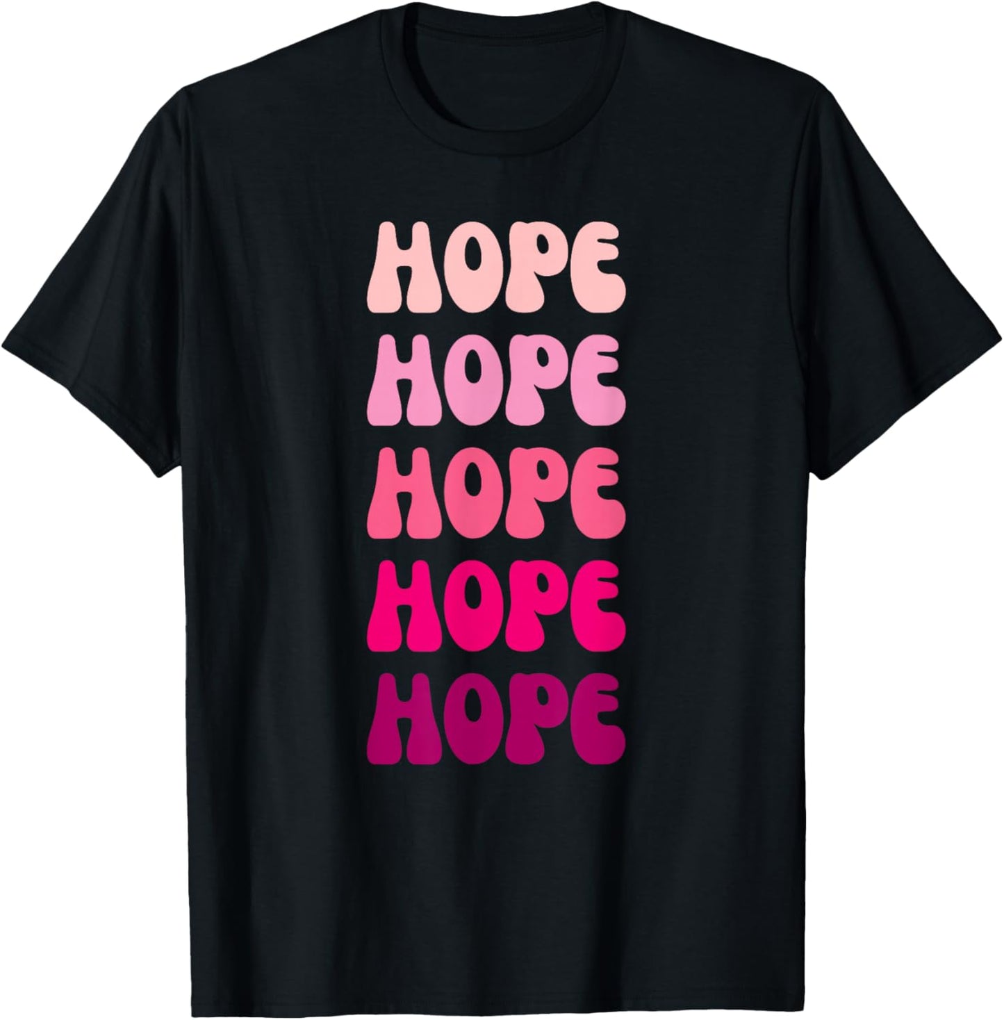 Hope First Name Minimalist Design T-Shirt - T-Shirt | Black