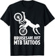 MTB Tattoos – Crash Humor Badge T-Shirt - T-Shirt | Black