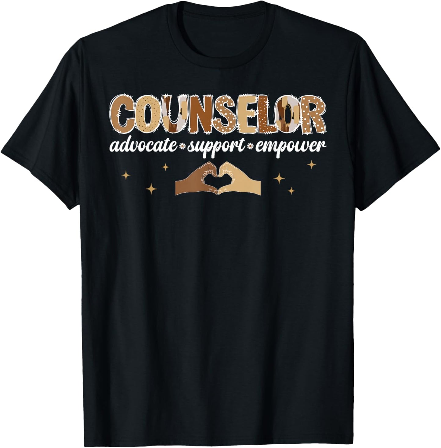 Black Counselor Advocate Support Melanin Counselors T-Shirt - T-Shirt | Black