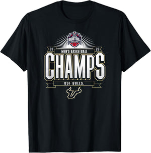 South Florida Bulls Men's Basketball AAC Champs 2026 T-Shirt - T-Shirt | Black