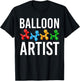 Funny Balloon Artist Twister Animal Twisting Balloons Lovers T-Shirt - T-Shirt | Black