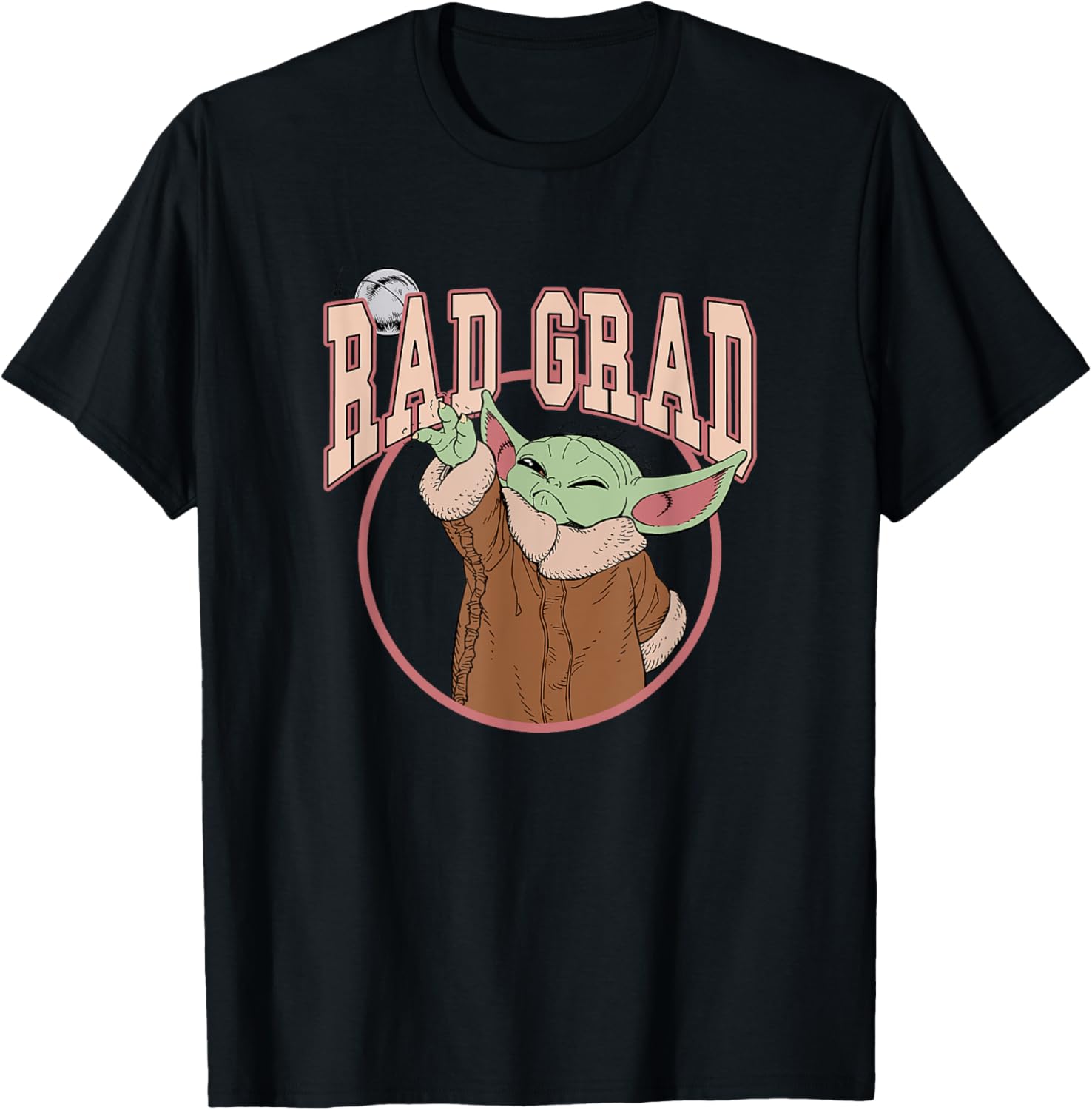 Star Wars The Mandalorian Graduation Rad Grad Grogu T-Shirt - T-Shirt | Black