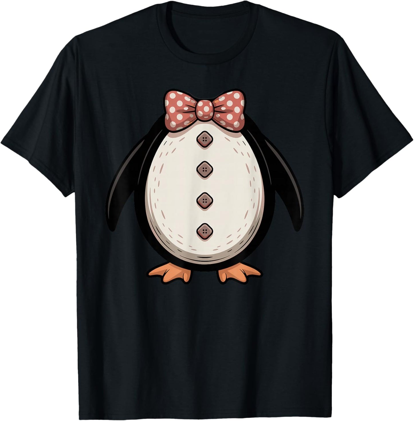Halloween Cute Penguin Easy Costume T-Shirt - T-Shirt | Black