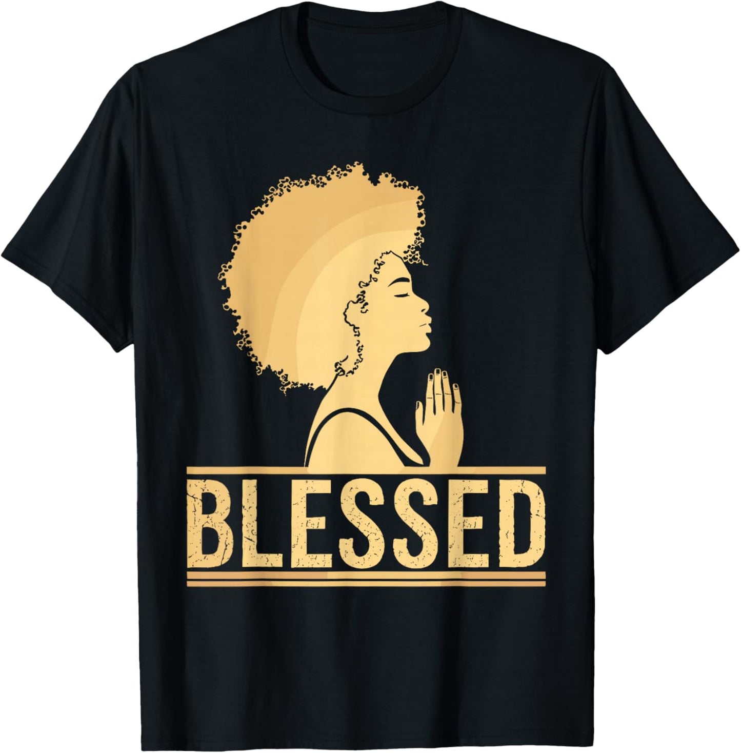 African Black Queen Art Girl Melanin African Print T-Shirt - T-Shirt | Black