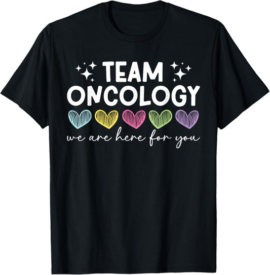 Team Oncology Nurse Squad Oncology Nursing Crew T-Shirt - T-Shirt | Black