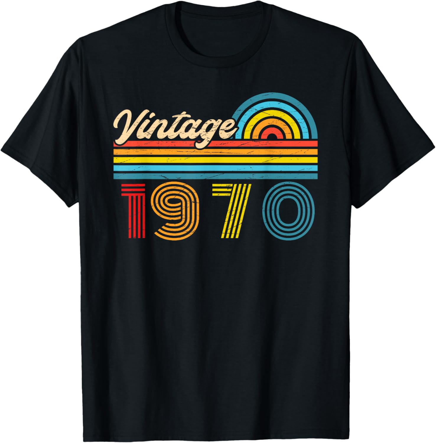 Original 1970 Vintage Anniversaire 56 Ans pour Hommes Femmes T-Shirt - T-Shirt | Black
