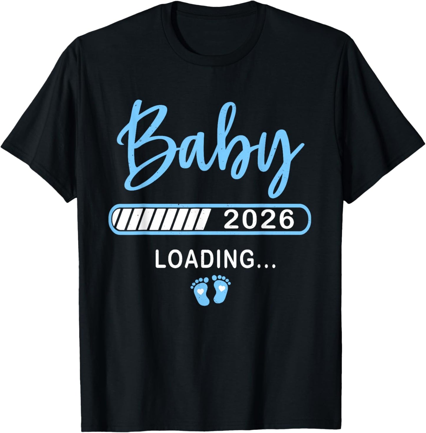 Baby Boy Loading 2026 for Pregnancy Announcement 2026 T-Shirt - T-Shirt | Black