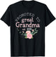 Promoted to Great Grandma 2025 Gifts First Time Grandma Baby T-Shirt - T-Shirt | Black