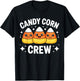 Candy Corn Crew Shirt Adult Kids Men Women Halloween Costume T-Shirt - T-Shirt | Black