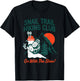 Snail Trail Hiking Club Go With The Slow Design T-Shirt - T-Shirt | Black