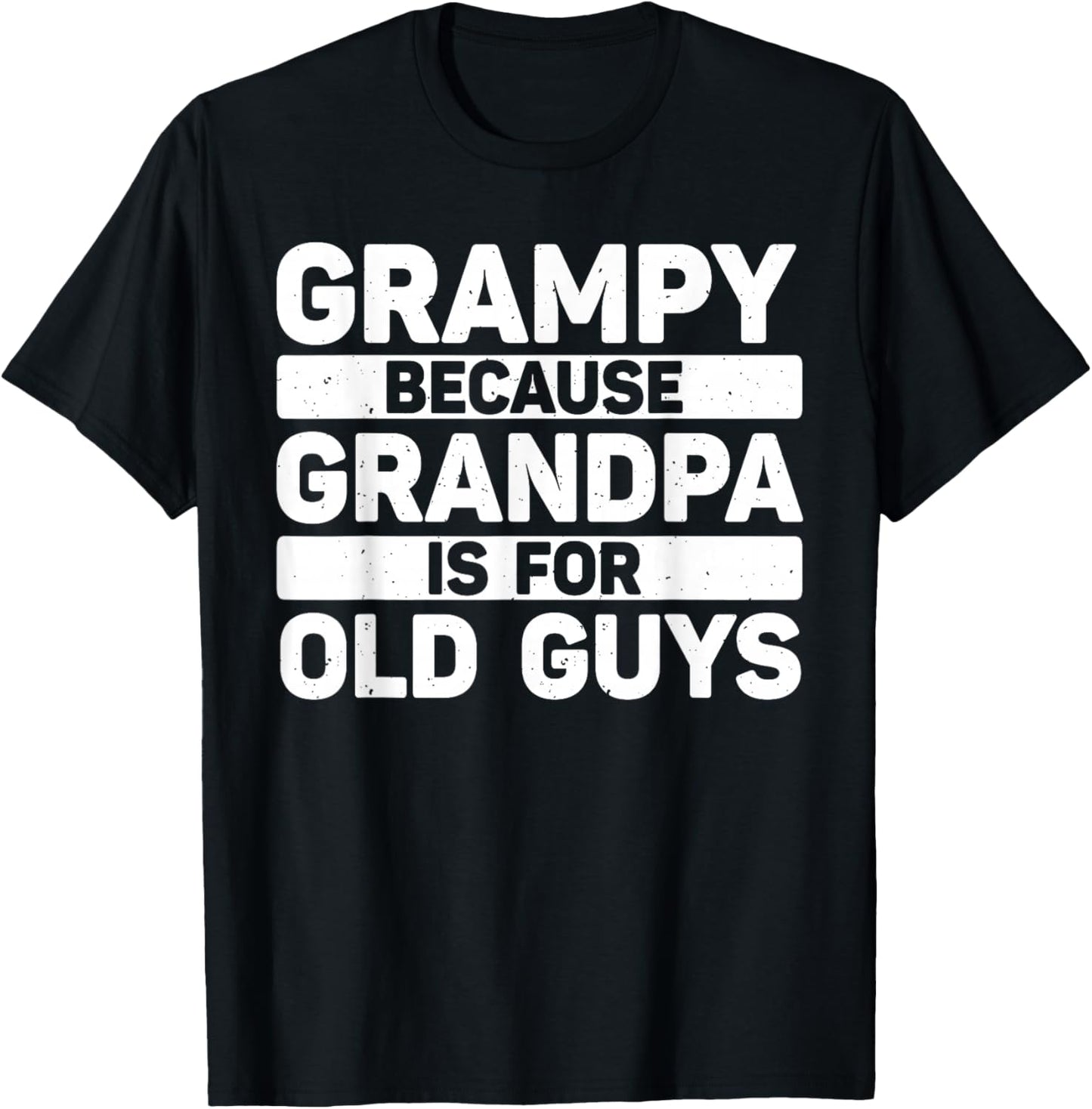 Grampy Design For Grandpa From Grandkids Father's Day Grampy T-Shirt - T-Shirt | Black