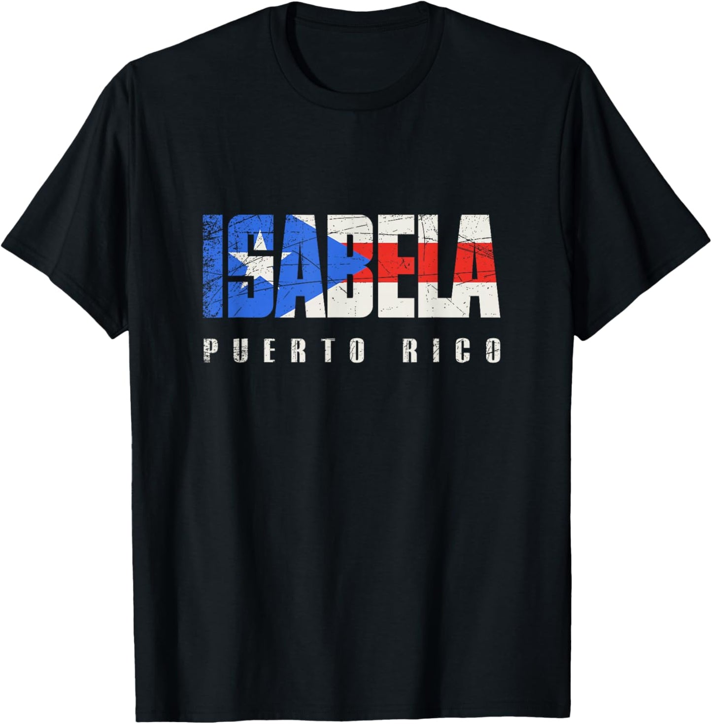 Puerto Rican flag Isabela Puerto Rico T-Shirt - T-Shirt | Black