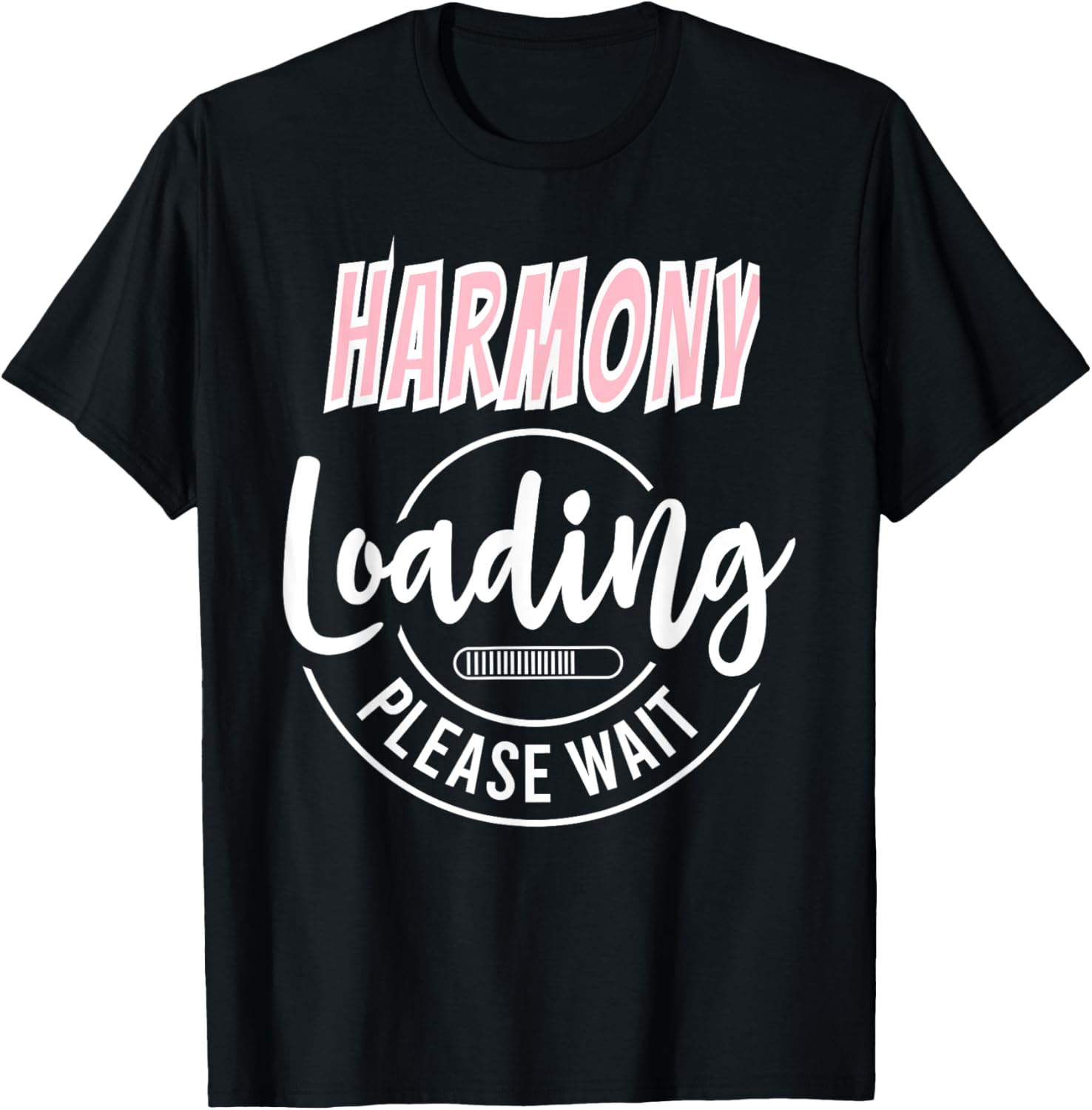 Harmony Custom Personalized Baby Loading Shower Arrival Item T-Shirt - T-Shirt | Black