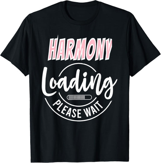 Harmony Custom Personalized Baby Loading Shower Arrival Item T-Shirt - T-Shirt | Black