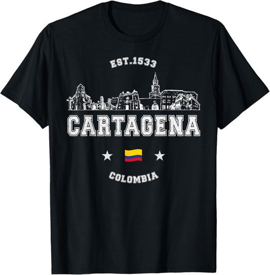 Cartagena Colombia Trip Souvenir T-Shirt - T-Shirt | Black