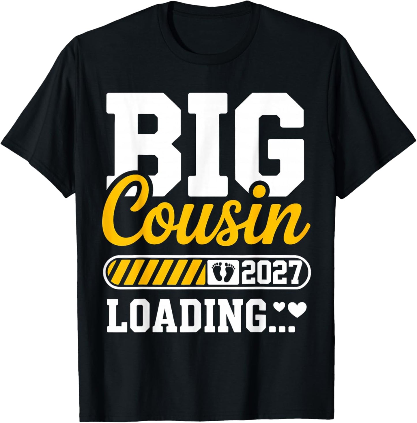 Big Cousin Loading 2027 Promoted to Big Cousin Family 2027 T-Shirt - T-Shirt | Black
