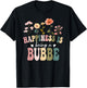 Happiness is Being a Bubbe Floral Design Bubbe Mother's Day T-Shirt - T-Shirt | Black